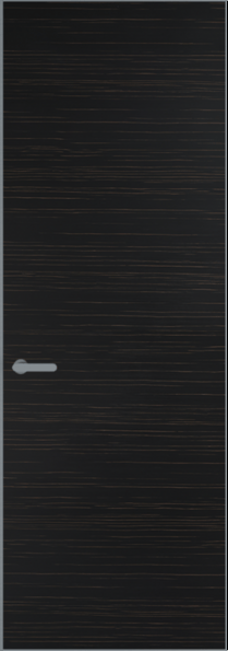 Межкомнатная дверь Profil Doors 1 VT шпон Натуральный шпон ESPRESSO 1042S (г) Серебро