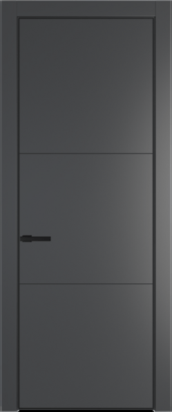 Межкомнатная дверь Profil Doors 13 PA Черный матовый RAL9005 Графит (Pantone 425С)