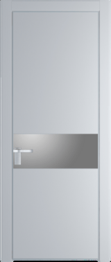 Межкомнатная дверь Profil Doors 17 PA Серебро Lacobel Серебряный лак Лайт Грей (RAL 870-01)