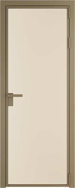 Алюминиевая дверь Profil Doors 1 AG Шампань Монохром жемчуг