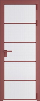 Алюминиевая дверь Profil Doors 14 AG Красный антрацит Мору белое