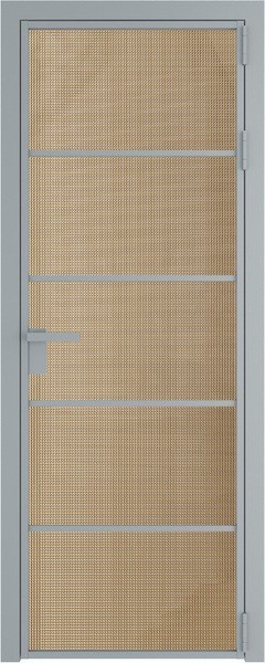 Алюминиевая дверь Profil Doors 14 AG Серебро Кризет Золото