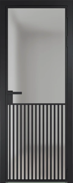 Алюминиевая дверь Profil Doors 15 AG Черный матовый Матовое