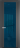 Межкомнатная дверь Profil Doors 1.7 P Зеркало синее Графит (Pantone 425С)