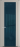 Межкомнатная дверь Profil Doors 1.7 P Зеркало Blue Нэви Блу (RAL 7016)