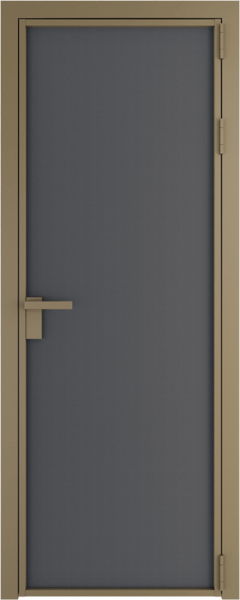 Алюминиевая дверь Profil Doors Orange 1 AP.O Графит элегант Шампань