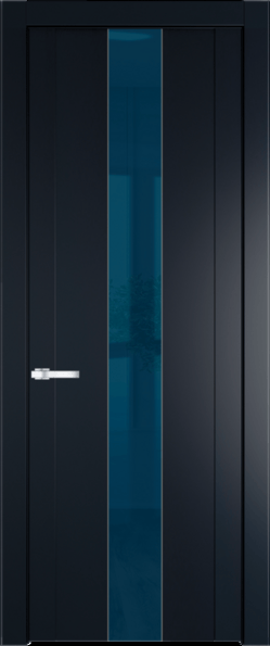 Межкомнатная дверь Profil Doors 1.9 P Зеркало синее Нэви Блу (RAL 7016)