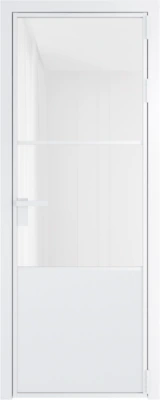 Алюминиевая дверь Profil Doors 20 AG Вайт Белый триплекс