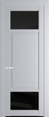 Межкомнатная дверь Profil Doors 2.3.4 PD Лайт Грей (RAL 870-01) Черное тонированное