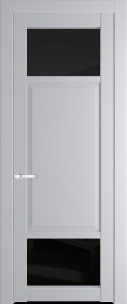 Межкомнатная дверь Profil Doors 2.3.4 PD Лайт Грей (RAL 870-01) Черное тонированное