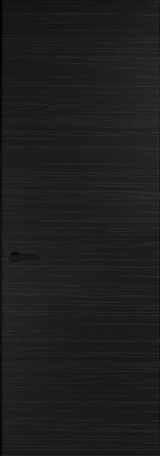 Межкомнатная дверь Profil Doors 1 VT шпон Натуральный шпон ESPRESSO 1042S (г) Черный матовый RAL9005