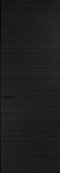 Межкомнатная дверь Profil Doors 1 VT шпон Натуральный шпон ESPRESSO 1042S (г) Черный матовый RAL9005