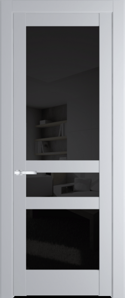 Межкомнатная дверь Profil Doors 4.5.2 PD Лайт Грей (RAL 870-01) Черное тонированное