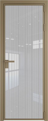 Алюминиевая дверь Profil Doors 1 AG Шампань Страйп