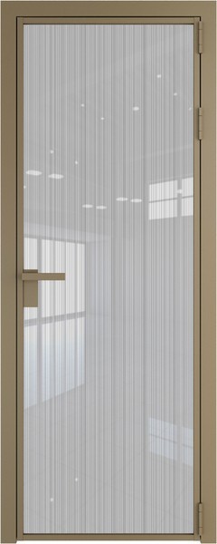 Алюминиевая дверь Profil Doors 1 AG Шампань Страйп