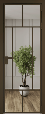 Алюминиевая дверь Profil Doors 10 AG Деорэ Зеркало