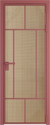 Алюминиевая дверь Profil Doors 10 AG Красный антрацит Кризет Золото