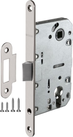 Корпус Fuaro (Фуаро) врезного замка c защёлкой PLASTP85C-50 (P85C-50) SN матовый никель