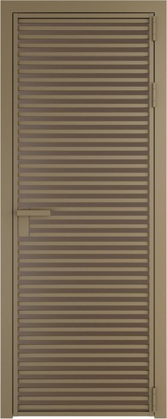 Алюминиевая дверь Profil Doors 12 AG Шампань Монохром гляссе