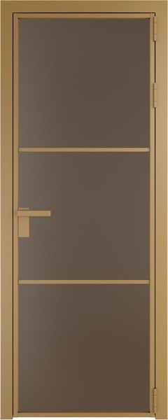 Алюминиевая дверь Profil Doors 13 AG Золото Монохром гляссе