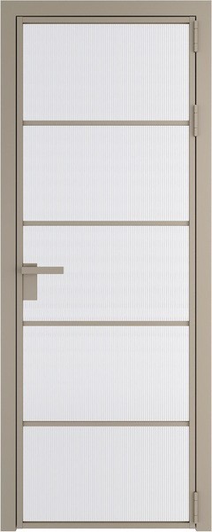 Алюминиевая дверь Profil Doors 14 AG Никель матовый Мору белое
