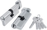 Цилиндровый Fuaro (Фуаро) механизм (200 ZM/90) 2000ZMKnob90(35+10+45) CP хром 5Key с вертушкой