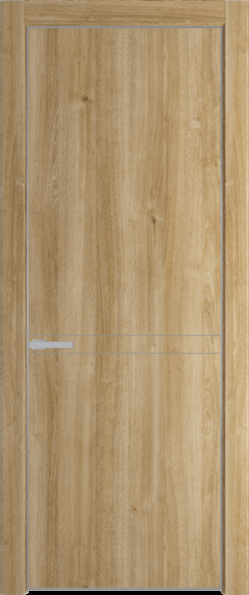 Межкомнатная дверь Profil Doors 11 NE Дуб Карамель Серебро