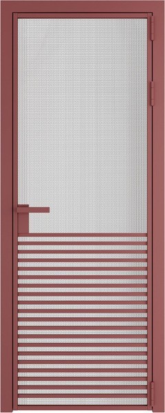 Алюминиевая дверь Profil Doors 16 AG Красный антрацит Кризет