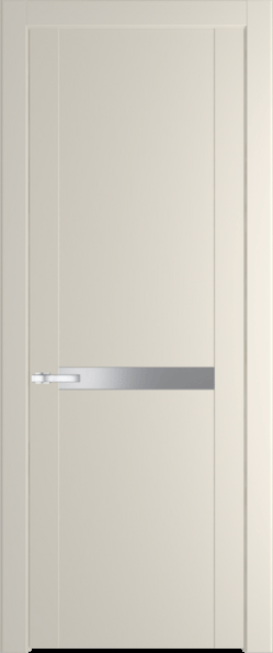Межкомнатная дверь Profil Doors 1.4 P Монохром серебро (серебро матлак) Кремовая Магнолия (RAL 120-04)