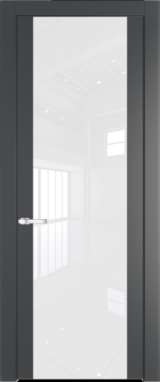 Межкомнатная дверь Profil Doors 1.7 P Лак классик Графит (Pantone 425С)