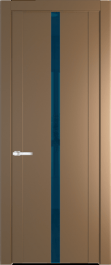 Межкомнатная дверь Profil Doors 1.8 P Зеркало синее Перламутр золото