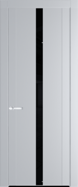 Межкомнатная дверь Profil Doors 1.8 P Lacobel Черный лак Лайт Грей (RAL 870-01)