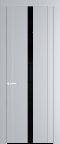 Межкомнатная дверь Profil Doors 1.8 P Lacobel Черный лак Лайт Грей (RAL 870-01)