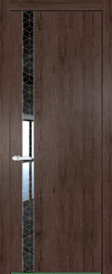 Межкомнатная дверь Profil Doors 18 NW Лоран узор золото Дуб Тобакко