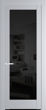 Межкомнатная дверь Profil Doors 3.1.2 PD Лайт Грей (RAL 870-01) Черное тонированное
