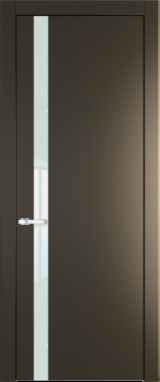 Межкомнатная дверь Profil Doors 18 PW Lacobel Белый лак Перламутр бронза