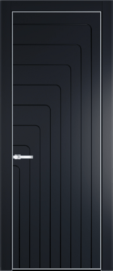 Межкомнатная дверь Profil Doors 10 PA Серебро Нэви Блу (RAL 7016)
