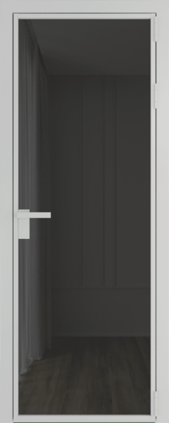 Алюминиевая дверь Profil Doors 1 AG Вайт Тонированное