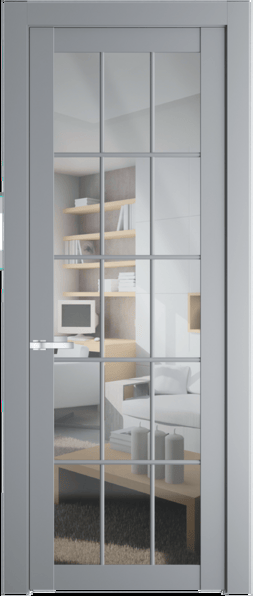 Межкомнатная дверь Profil Doors 1.1.2 (p.15) Прозрачное Смоки (RAL 870-02)