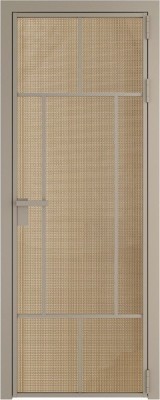 Алюминиевая дверь Profil Doors 10 AG Никель матовый Кризет Золото