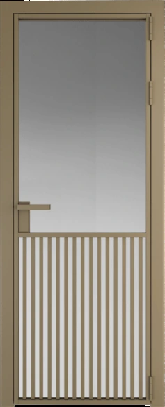 Алюминиевая дверь Profil Doors 15 AG Шампань Матовое