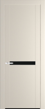 Межкомнатная дверь Profil Doors 1.4 P Монохром черный Кремовая Магнолия (RAL 120-04)