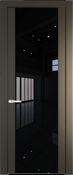 Межкомнатная дверь Profil Doors 1.7 P Lacobel Черный лак Перламутр бронза