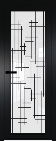 1 AGP Черный матовый RAL9005 стекло Белый триплекс вставка Рисунок 6