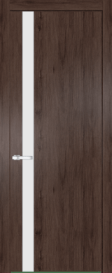 Межкомнатная дверь Profil Doors 18 NW Монохром белый просветленный Дуб Тобакко