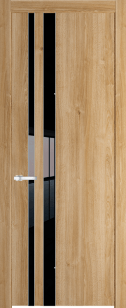 Межкомнатная дверь Profil Doors 20 NW Lacobel Черный лак Дуб Карамель