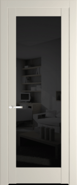 Межкомнатная дверь Profil Doors 4.1.2 PD Кремовая Магнолия (RAL 120-04) Черное тонированное