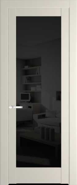 Межкомнатная дверь Profil Doors 4.1.2 PD Кремовая Магнолия (RAL 120-04) Черное тонированное