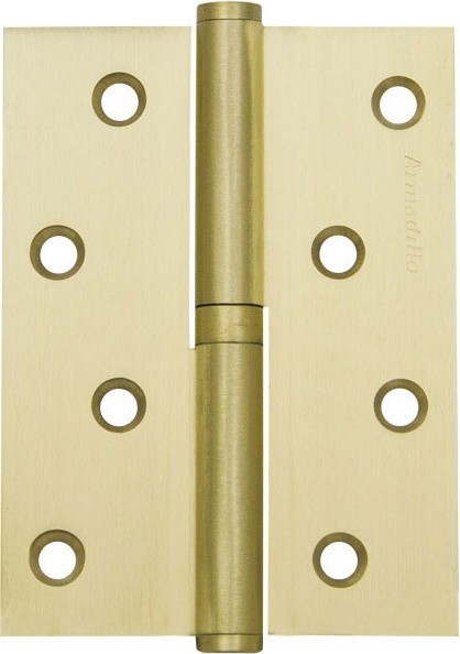 Петля съемная Armadillo (Армадилло) 613-4 100х75х2.5 SG Матовое золото прав. Box