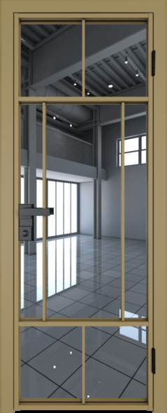 Алюминиевая дверь Profil Doors 10 AG Золото Зеркало